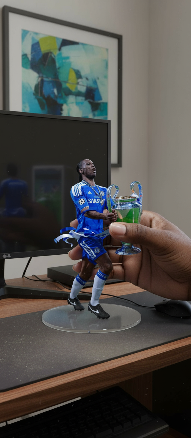 Didier Drogba Collectible Figurine | Chelsea Celebration