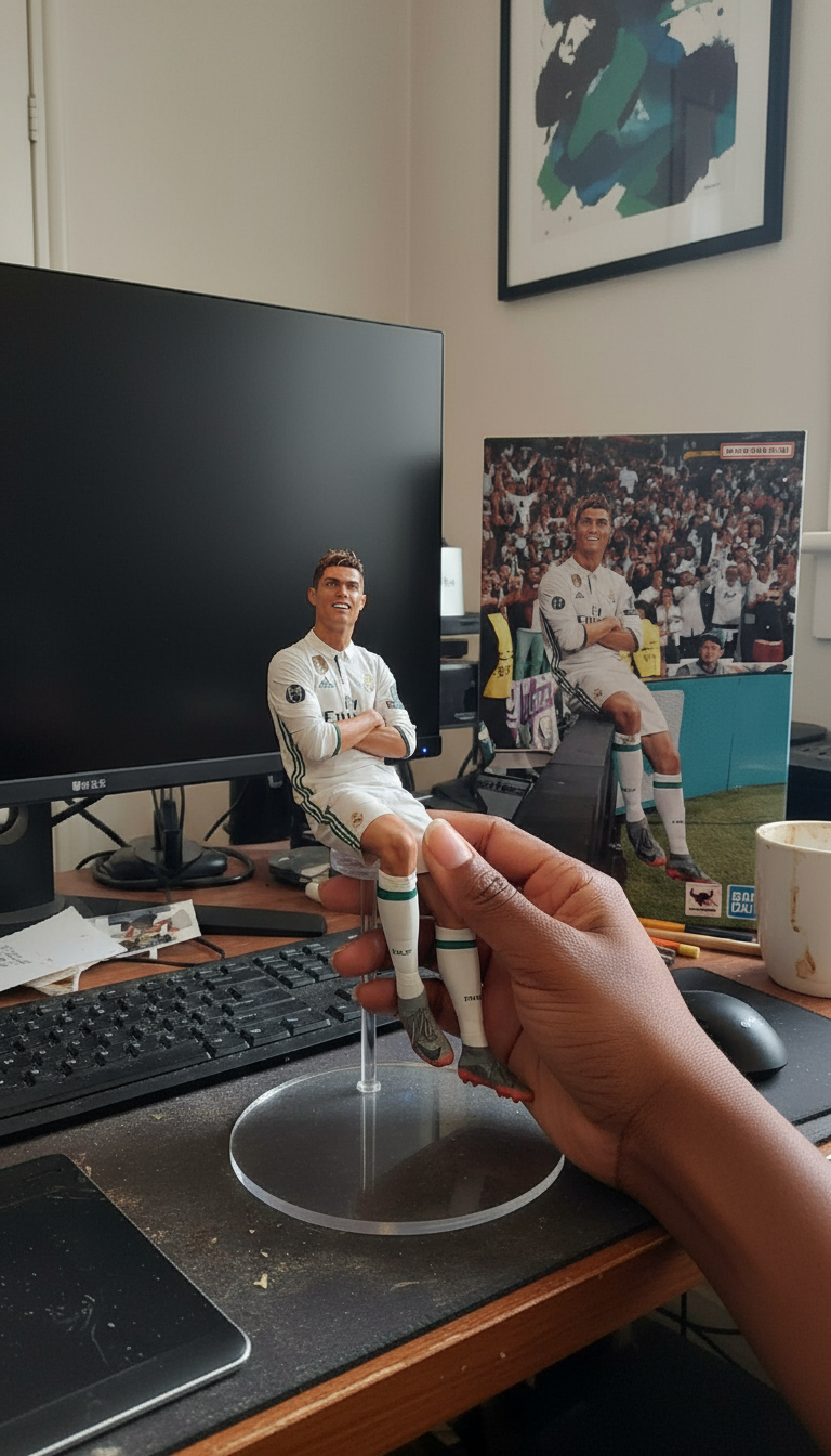 Cristiano Ronaldo Collectible Figurine | Real Madrid Celebration