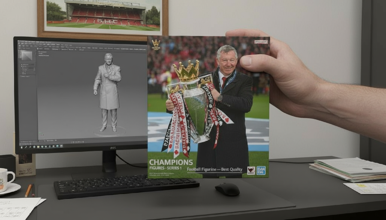 Sir Alex Ferguson Collectible Figurine | Trophy Celebration