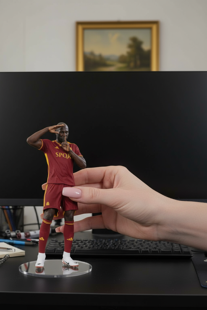 Romelo Lukaku Collectible Figurine | AS Roma Celebration