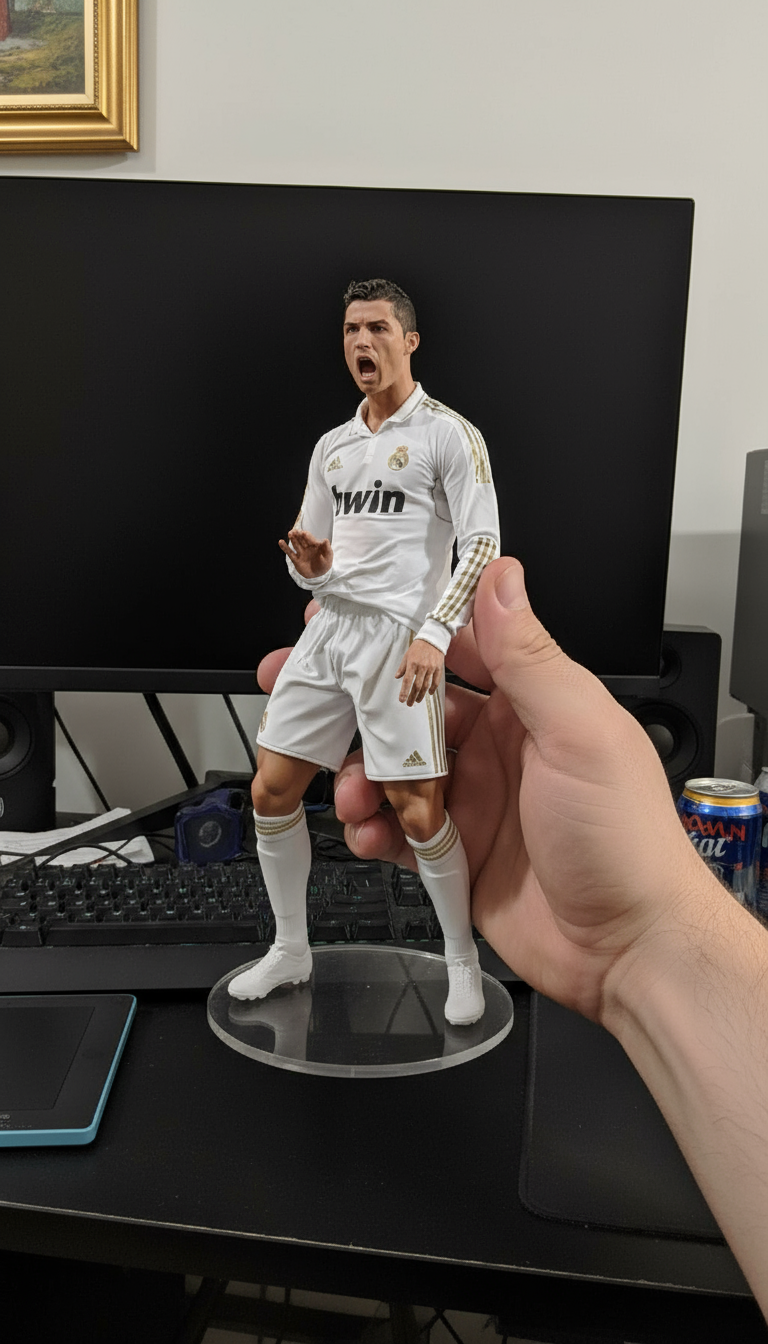 Cristiano Ronaldo Collectible Figurine | Real Madrid 2011/12 Kit