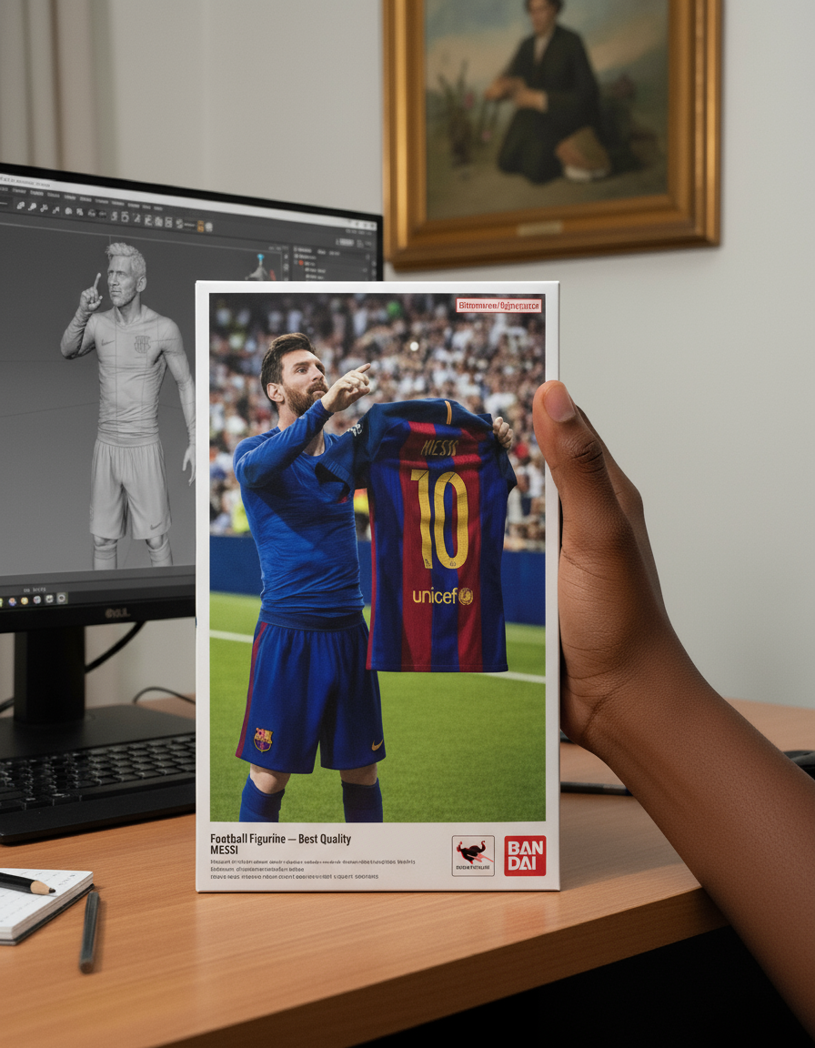 Lionel Messi Collectible Figurine | Famous Jersey Celebration