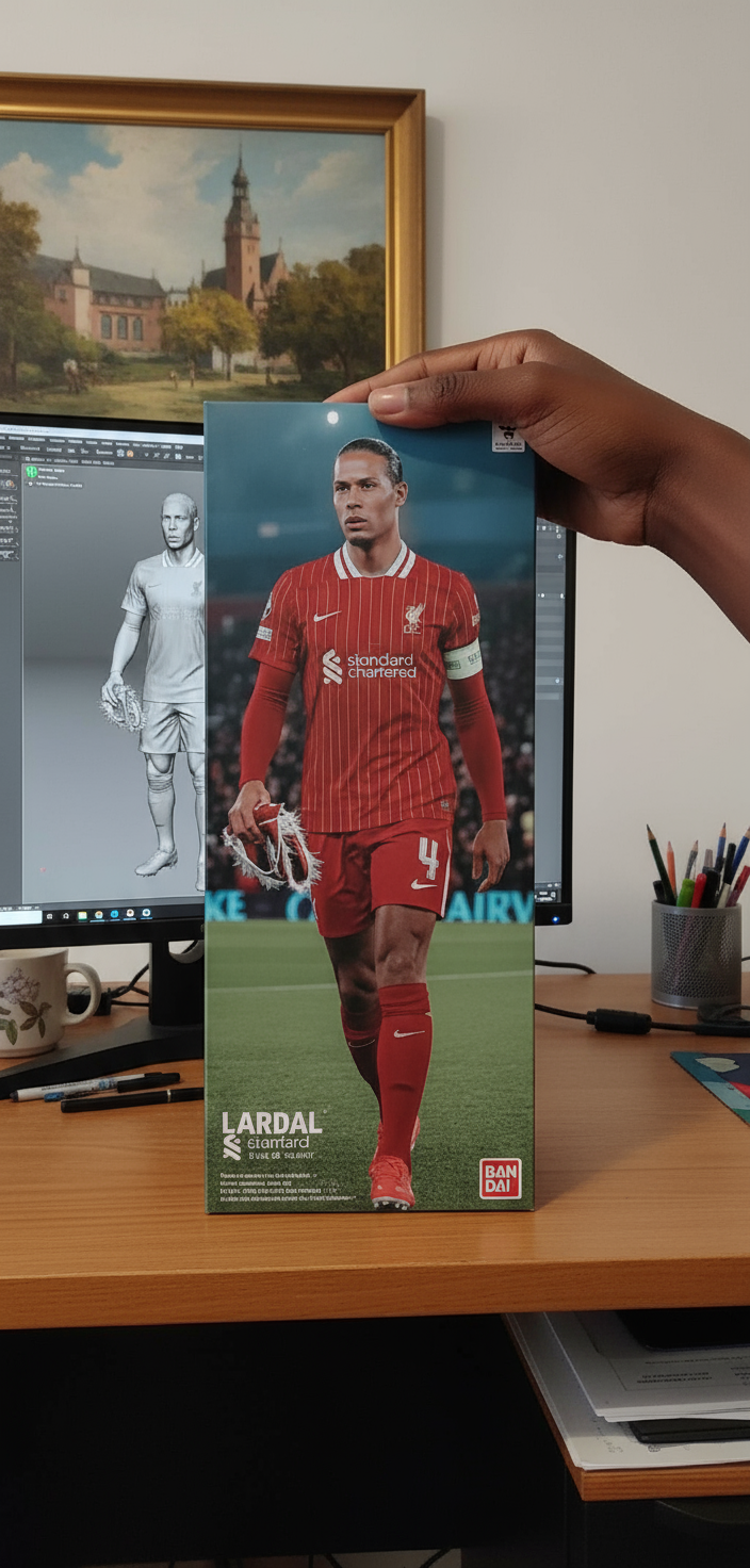 Virgil Van Dijk Collectible Figurine | Liverpool Kit