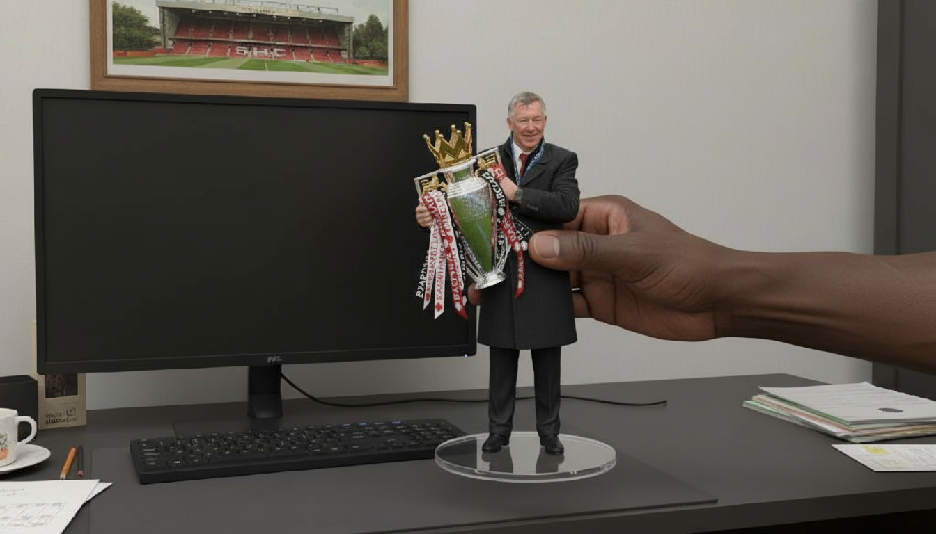 Sir Alex Ferguson Collectible Figurine | Trophy Celebration