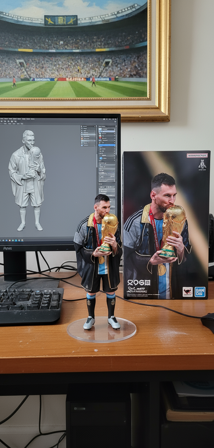 Lionel Messi Collectible Figurine | World Cup Celebration