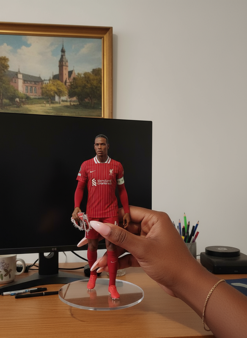 Virgil Van Dijk Collectible Figurine | Liverpool Kit