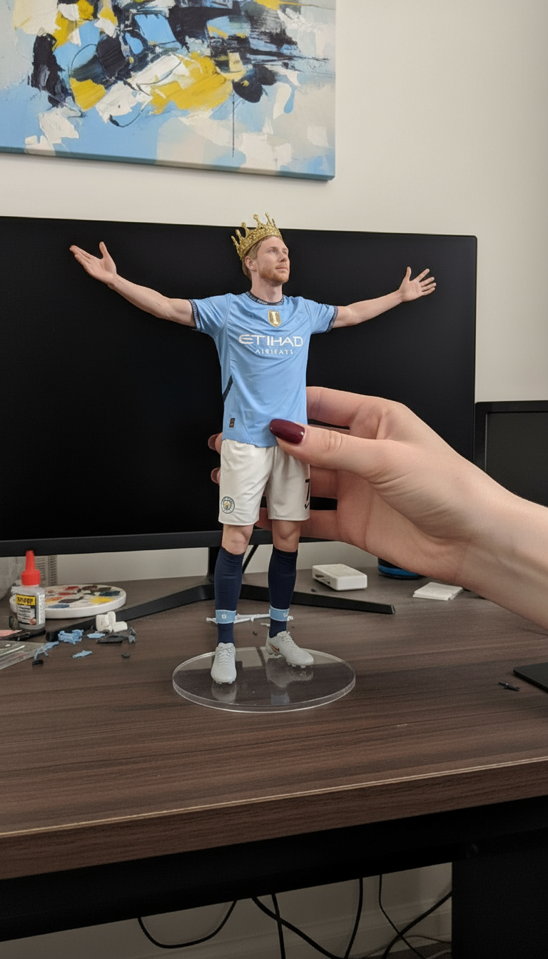 Kevin De Bruyne Collectible Figurine | Manchester City Celebration