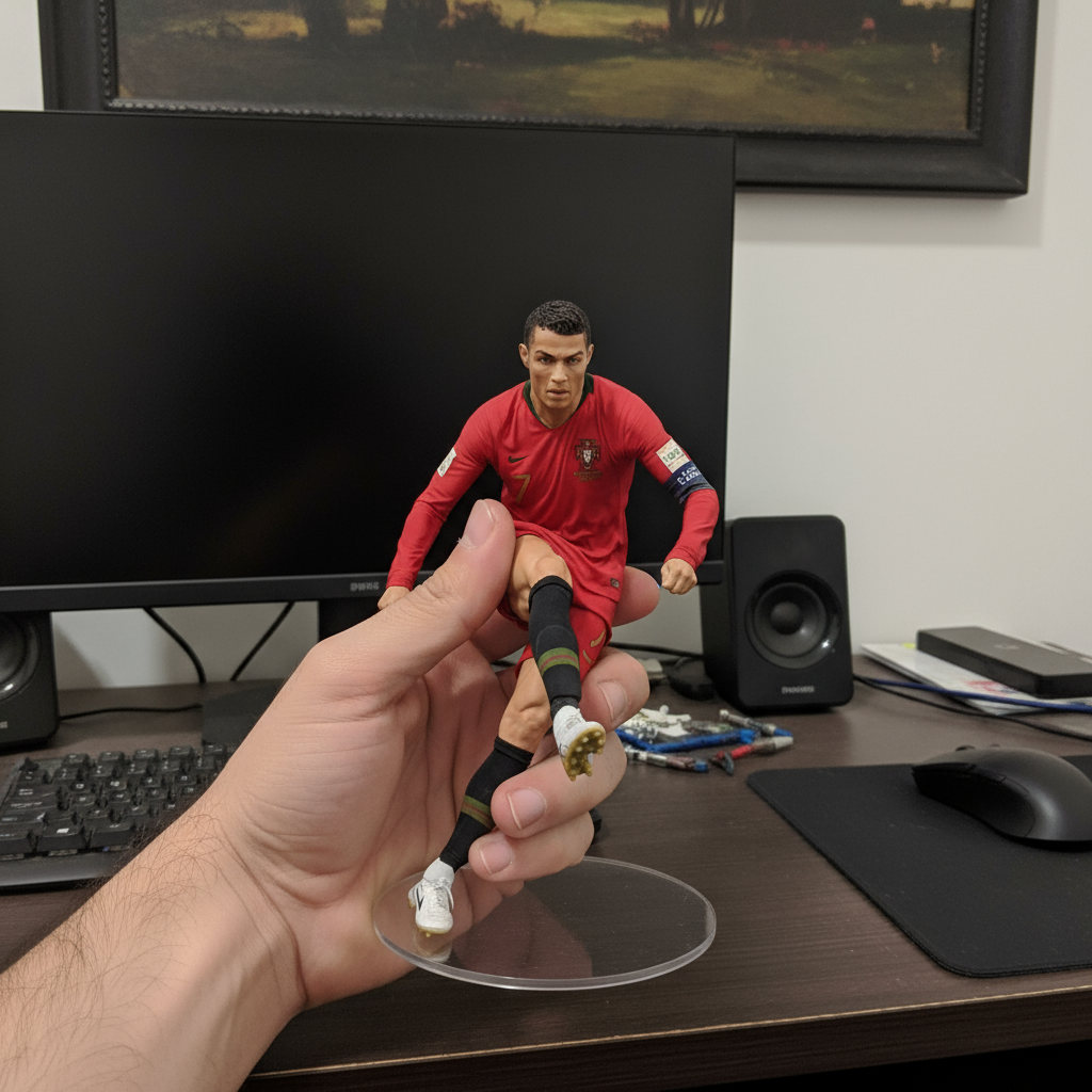 Cristiano Ronaldo Action Figure | Portugal "Red Kit Edition"