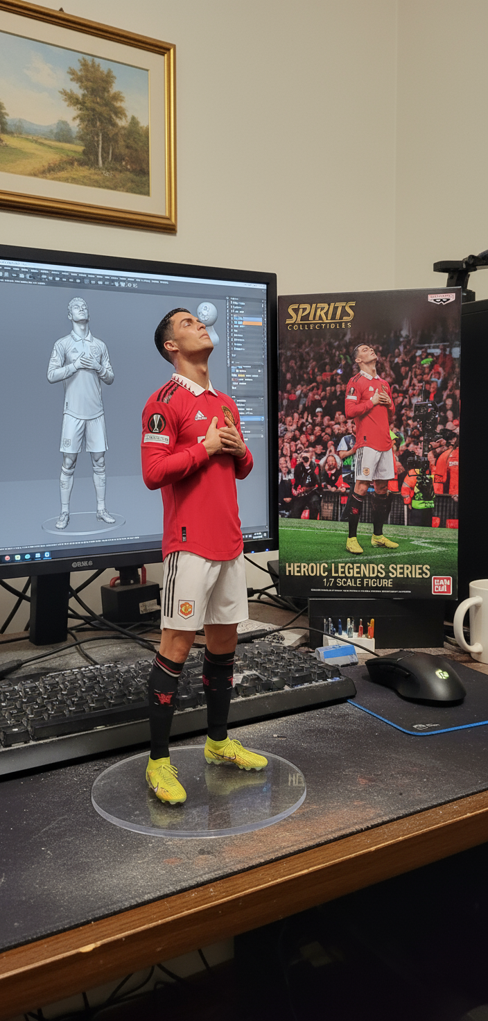 Cristiano Ronaldo Collectible Figurine | Manchester United Celebration