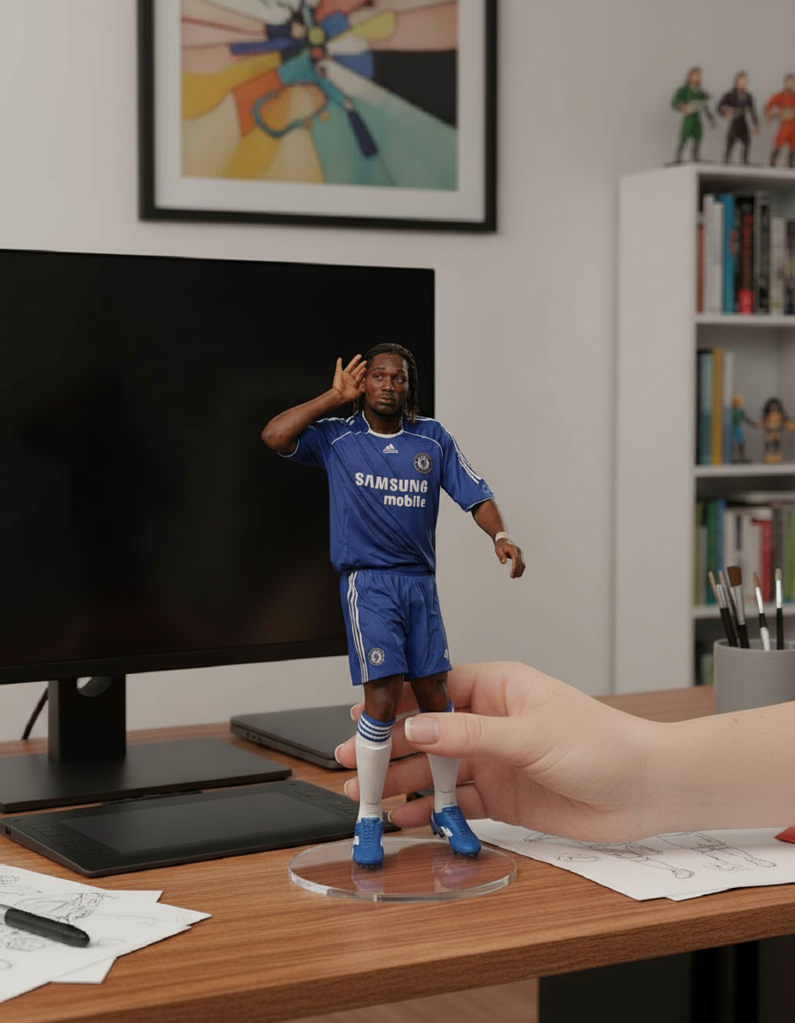 Didier Drogba Collectible Figurine | Chelsea Celebration