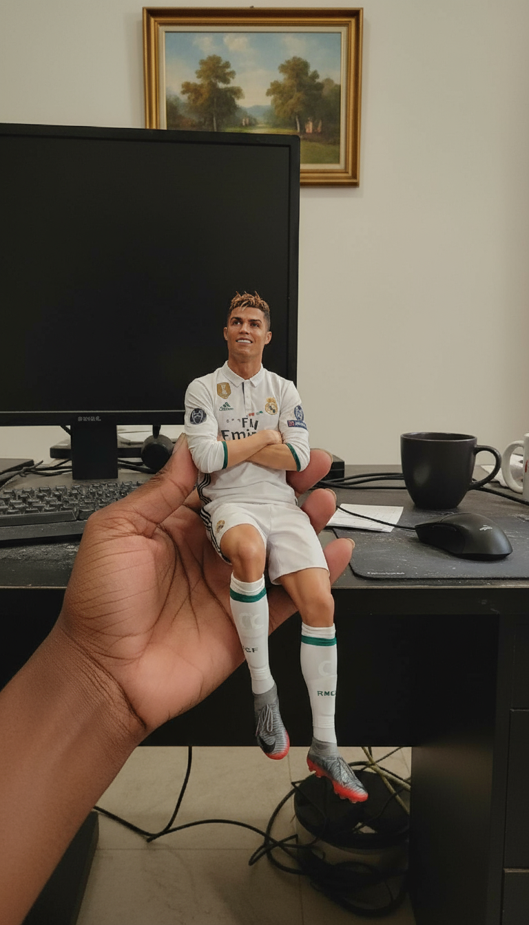 Cristiano Ronaldo Collectible Figurine | Real Madrid Celebration