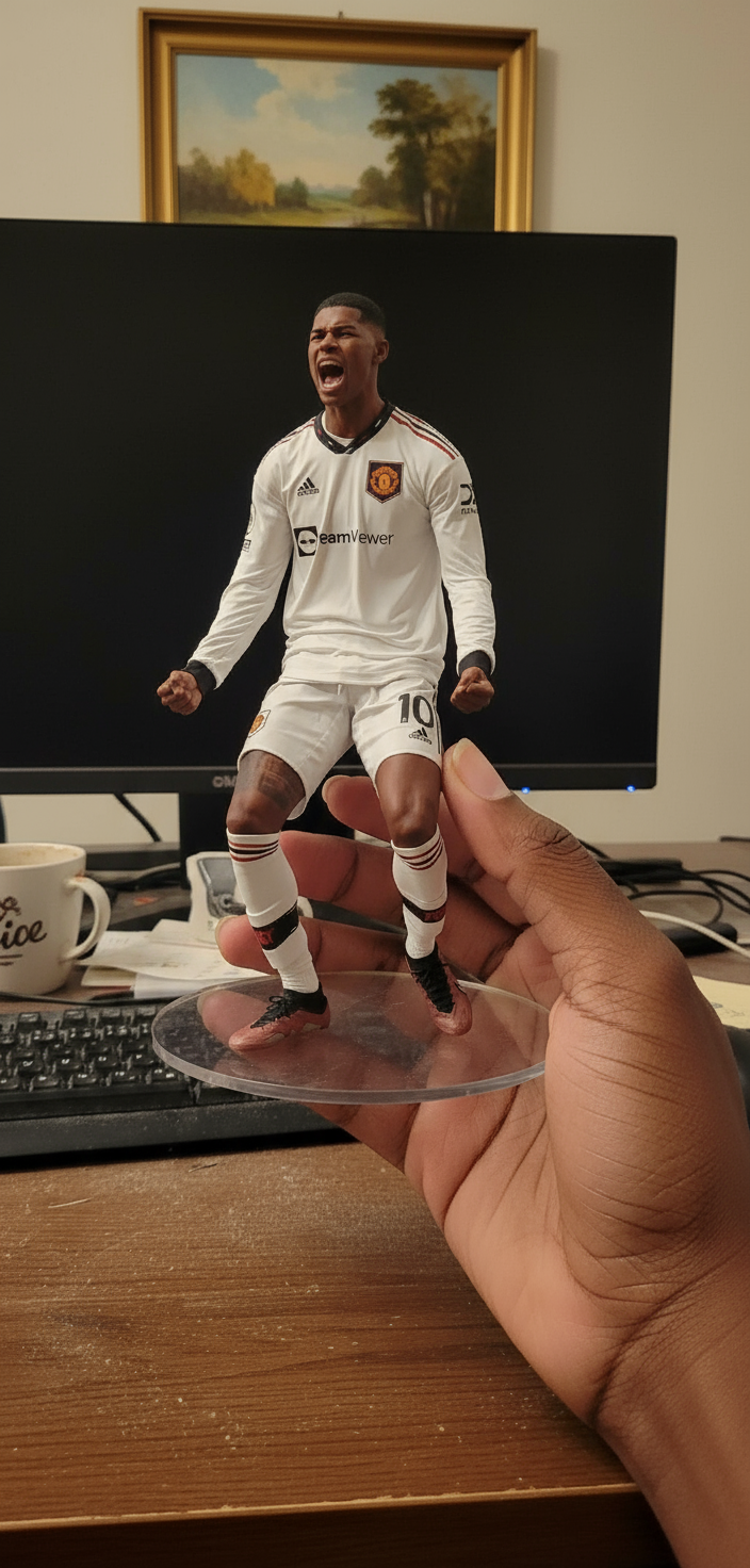 Marcus Rashford Collectible Figurine | Manchester United Celebration