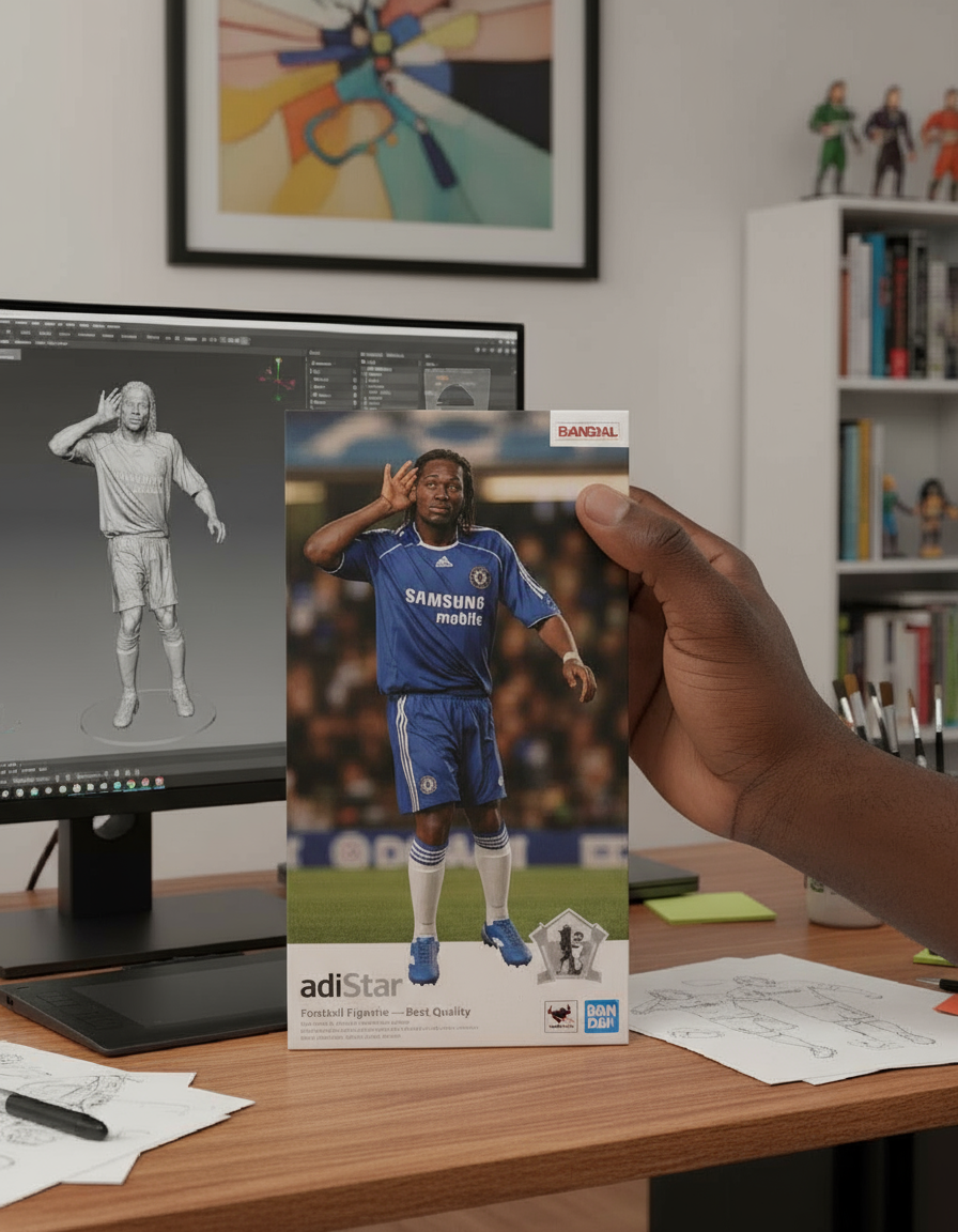 Didier Drogba Collectible Figurine | Chelsea Celebration