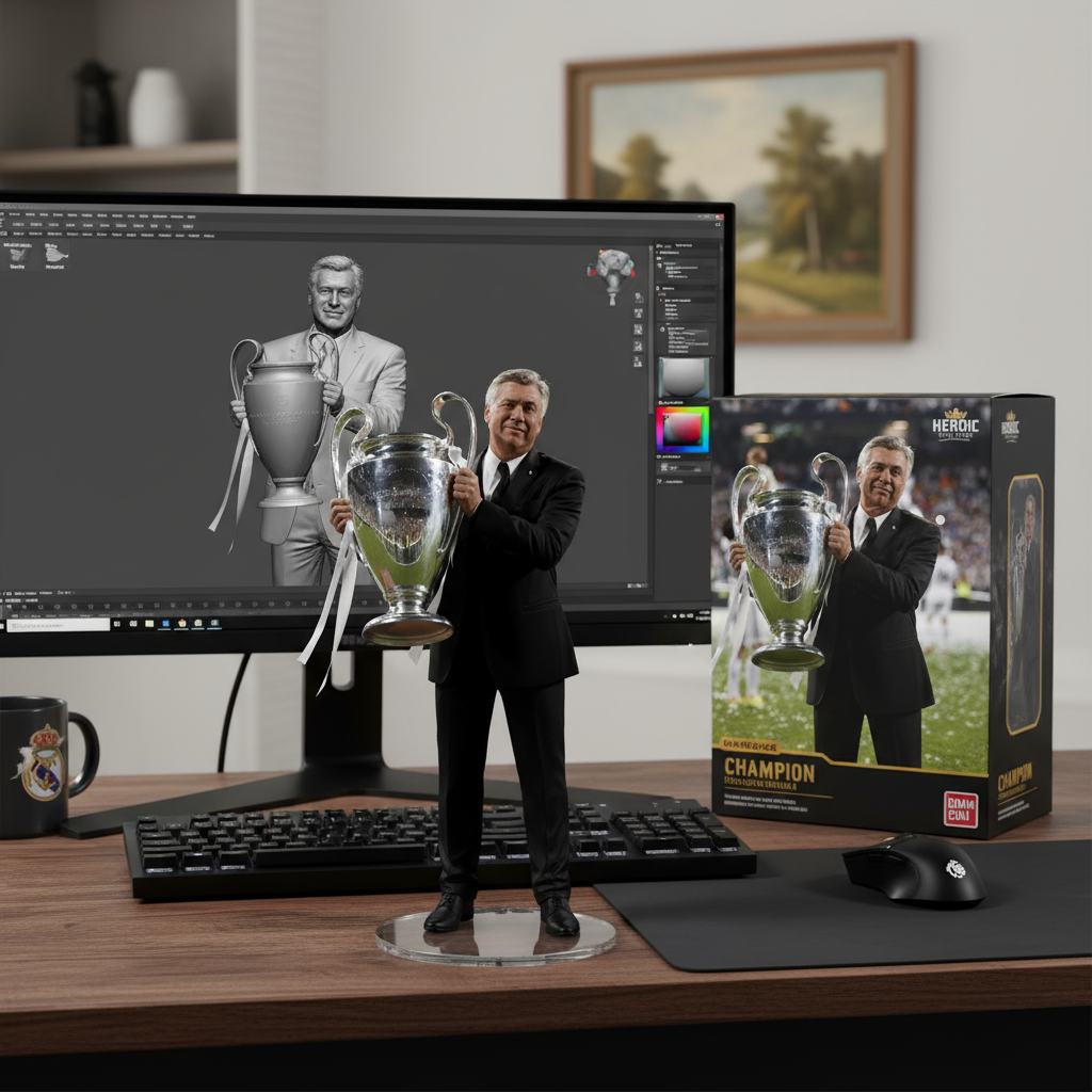 Carlo Ancelotti Collectible Figurine | Coach