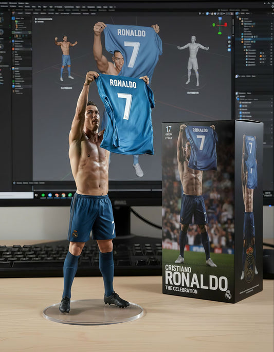 Cristiano Ronaldo Figurine | "The Celebration" Real Madrid 2016/17 Kit