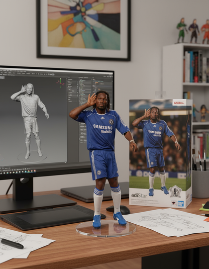Didier Drogba Collectible Figurine | Chelsea Celebration