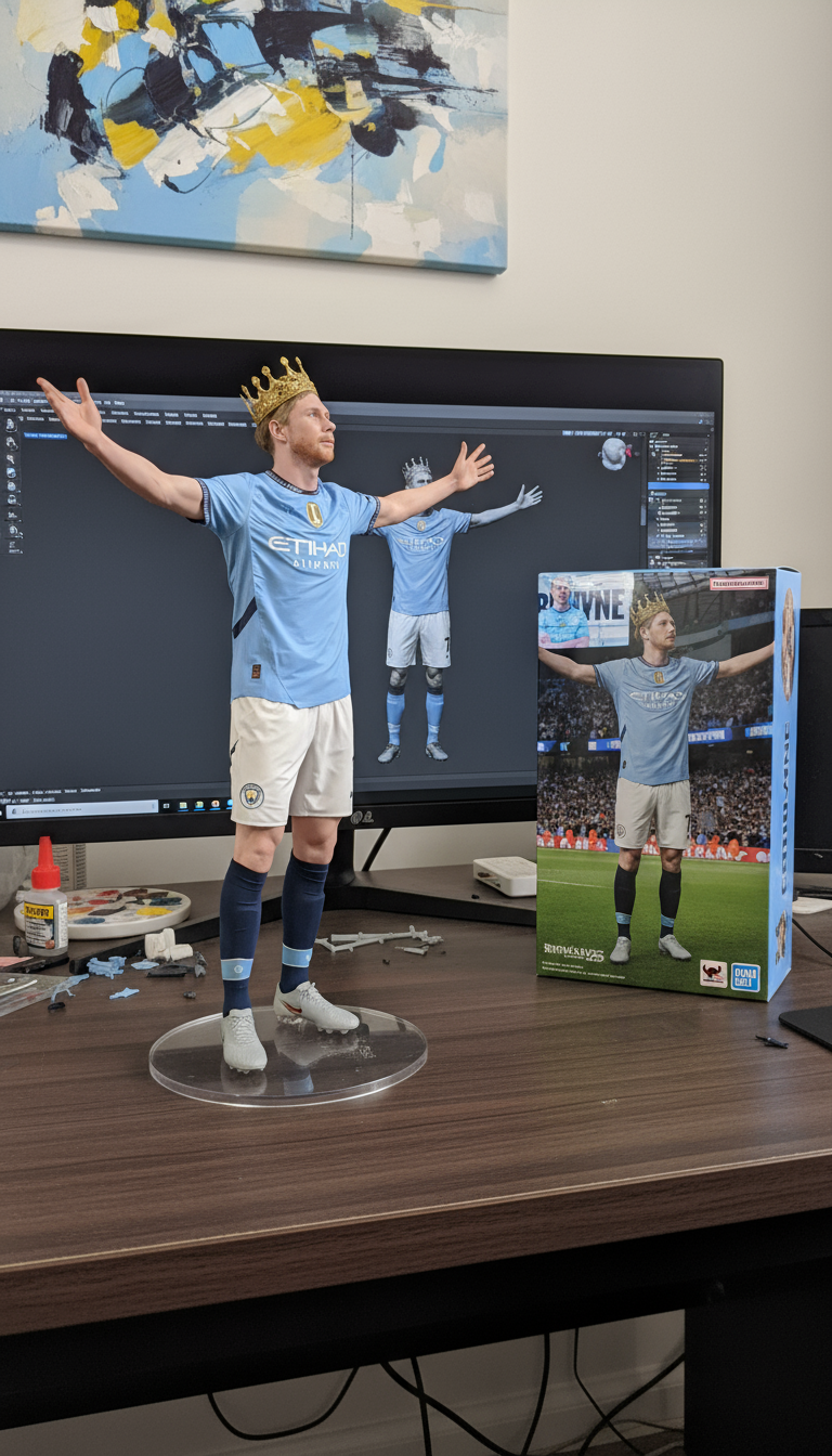 Kevin De Bruyne Collectible Figurine | Manchester City Celebration