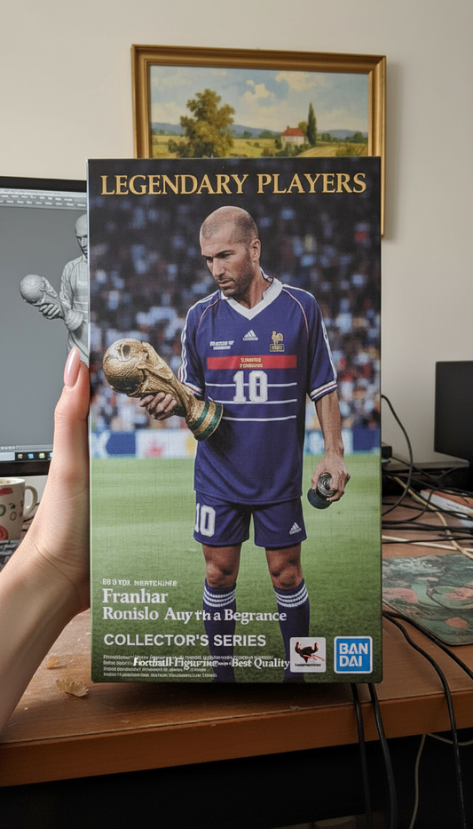Zinedine Zidane Collectible Figurine | France World Cup Trophy