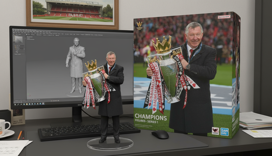 Sir Alex Ferguson Collectible Figurine | Trophy Celebration