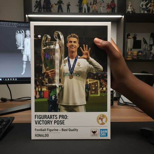 Cristiano Ronaldo Collectible Figurine | Real Madrid Champions League Celebration