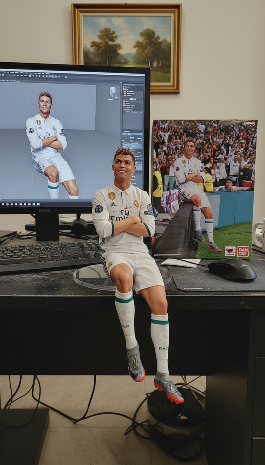 Cristiano Ronaldo Collectible Figurine | Real Madrid Celebration