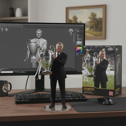 Carlo Ancelotti Collectible Figurine | Coach