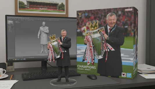 Sir Alex Ferguson Collectible Figurine | Trophy Celebration