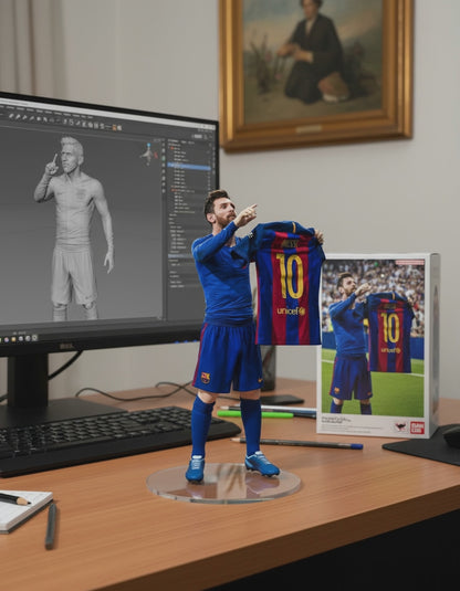 Lionel Messi Collectible Figurine | Famous Jersey Celebration