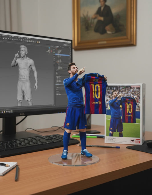Lionel Messi Collectible Figurine | Famous Jersey Celebration
