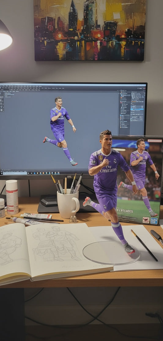 Cristiano Ronaldo Collectible Figurine | Real Madrid Celebration